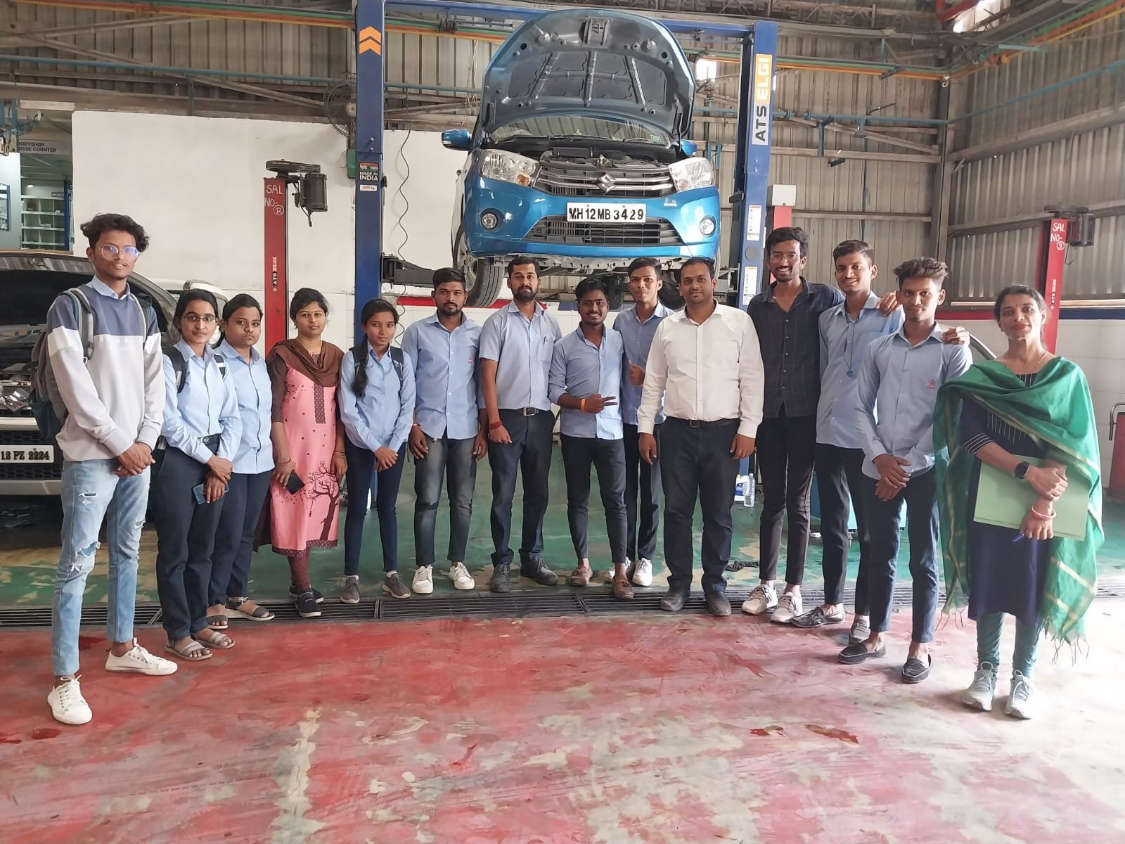 Industrial Visit to Sai Service station and Automotive workshop